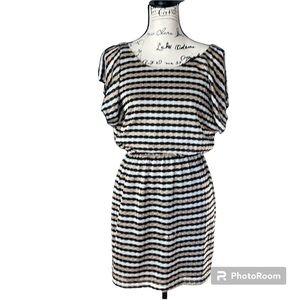 Black and gold dress